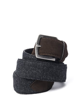 Grey Flannel & Brown Suede Belt