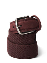 Burgundy Canvas Belt