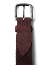 Burgundy Canvas Belt