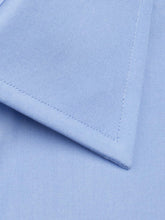 Contemporary Fit, Classic Collar, Double Cuff Shirt in a Plain Sky Blue Poplin Cotton