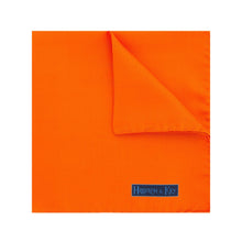 Plain Orange Silk Handkerchief