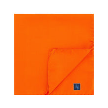 Plain Orange Silk Handkerchief
