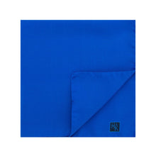 Plain Royal Blue Silk Handkerchief