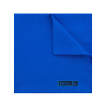 Plain Royal Blue Silk Handkerchief