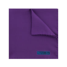 Plain Purple Silk Handkerchief