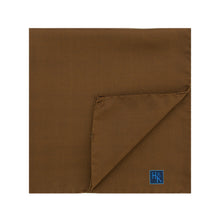 Plain Brown Silk Handkerchief