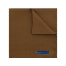 Plain Brown Silk Handkerchief