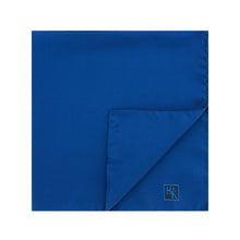 Plain Navy Silk Handkerchief