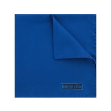 Plain Navy Silk Handkerchief