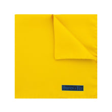 Plain Yellow Silk Handkerchief