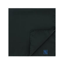 Plain Black Silk Handkerchief