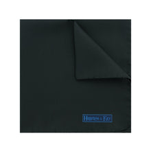 Plain Black Silk Handkerchief