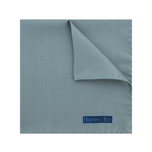 Plain Grey Silk Handkerchief