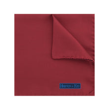 Plain Wine Silk Handkerchief
