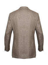 Beige Herringbone Linen Jacket