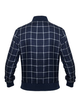 Navy & Cream Check Jacket