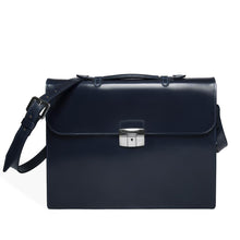 Navy Leather Document Case