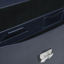 Navy Leather Document Case