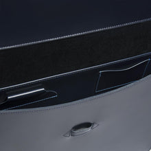 Navy Leather Underarm