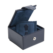 Navy Leather Small Stud Box