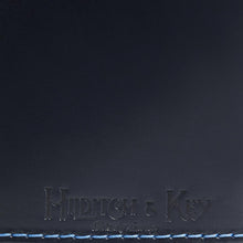 Navy Leather 8oz Captive Flask