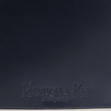 Navy Leather 6oz Captive Flask