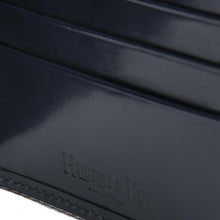 Navy Leather Tall Wallet