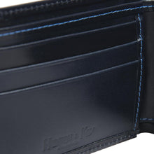 Navy Leather Notecase Wallet