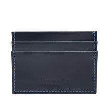 Navy Leather Double Sided Card Case