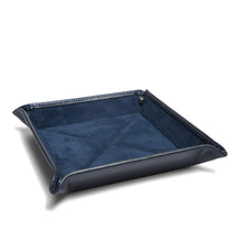Navy Leather Travel Tray