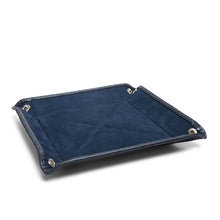 Navy Leather Travel Tray