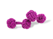 Cerise Pink Knot Links