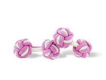 Lilac & White Knot Links
