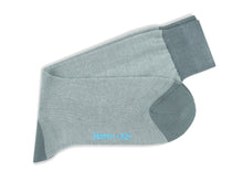 Short Dark Grey & White Pin Dot Cotton Socks