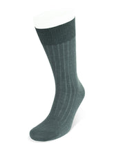Short Plain Dark Grey Cotton Socks