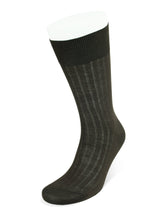 Short Plain Brown Cotton Socks