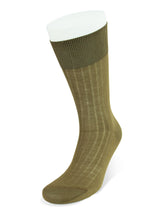 Short Plain Brown Cotton Socks