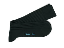 Short Plain Black Cotton Socks
