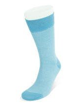 Short Light Blue Pin Dot Cotton Socks