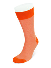 Short Orange Pin Dot Cotton Socks