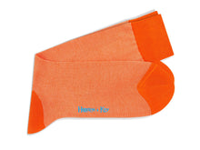 Short Orange Pin Dot Cotton Socks