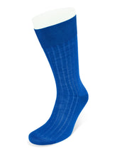 Short Plain Royal Cotton Socks