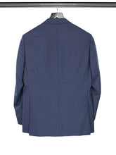 2 Piece, Navy & Red Checked Single Breasted Woollen Suit