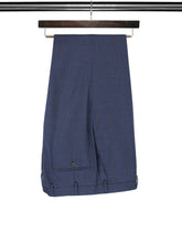 2 Piece, Navy & Red Checked Single Breasted Woollen Suit