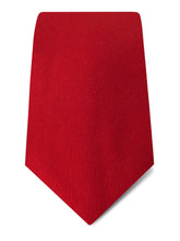 Plain Red Printed Silk Tie