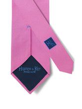 Plain Pink Printed Silk Tie
