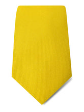 Plain Gold Printed Silk Tie