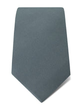 Plain Grey Printed Silk Tie