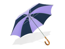 Lilac & Navy Golf Umbrella