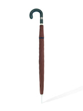 Brown Umbrella with Leather Handle